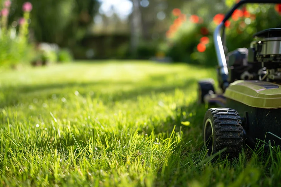 battery powered lawnmower